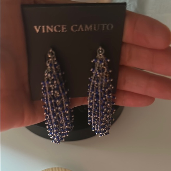 Vince Camuto Blue and Silver Dangle Earrings - Picture 10 of 12